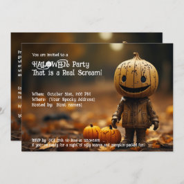 Invitación ¡Fiesta de Halloween que es un verdadero grito!