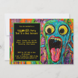 Invitación Fiesta de Halloween Scream-O-Rama