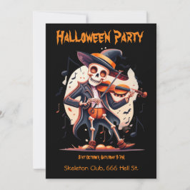 Invitación Fiesta de Halloween, Skeleton