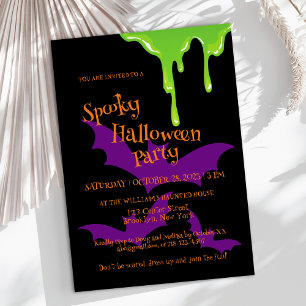 Invitación Fiesta de Halloween Spooky Slime Kids