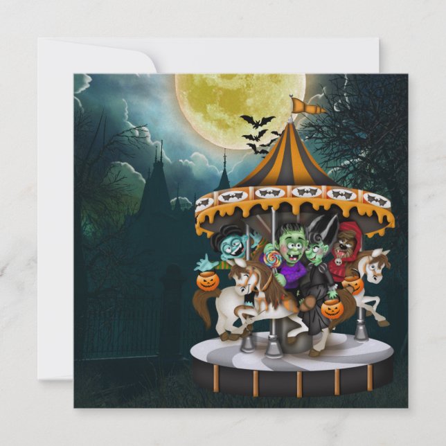 Invitación Fiesta de Halloween - SRF (Anverso)