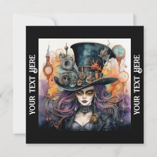Invitación Fiesta de Halloween Steampunk