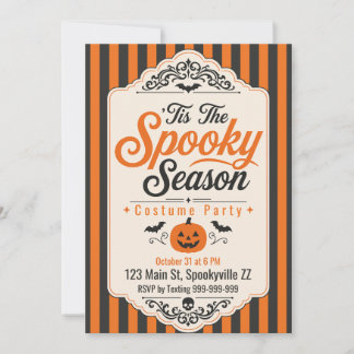Invitación Fiesta de Halloween ’Tis la Temporada de Espanto