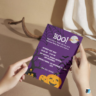 Invitación Fiesta de Halloween 'Truco o Regalo' - E T