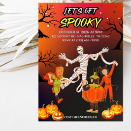 Invitación Fiesta de Halloween Vamos a Asustar