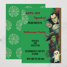 Invitación Fiesta de Halloween Vamos a Asustarnos