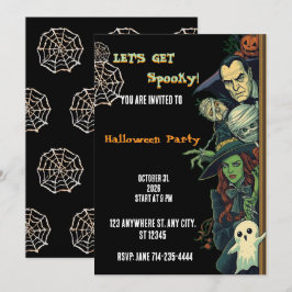 Invitación Fiesta de Halloween Vamos a Asustarnos