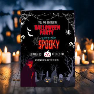 Invitación Fiesta de Halloween ¡Vamos a Asustarnos 