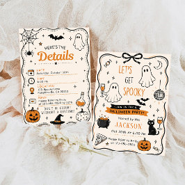 Invitación Fiesta de Halloween Vamos a Asustarnos