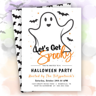Invitación Fiesta de Halloween Vamos a Asustarnos