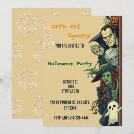 Invitación Fiesta de Halloween Vamos a Asustarnos