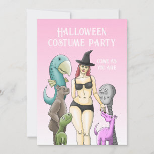 Invitación Fiesta de Halloween Ven Como Eres