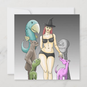 Invitación Fiesta de Halloween 'Ven como eres'