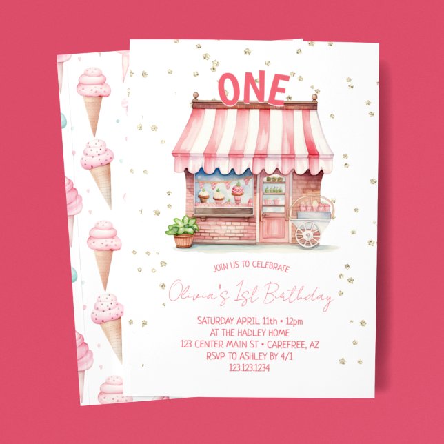 Invitación Fiesta de Helado Cumpleaños 1 (Subido por el creador)