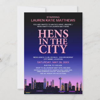 Invitación Fiesta de Hens/Lingerie Movie Poster