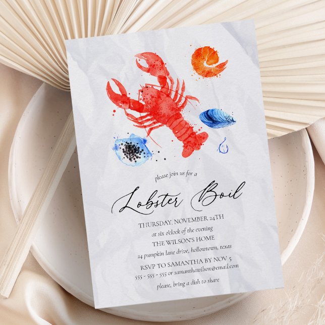 Invitación Fiesta de hilo acuático casual (Subido por el creador)