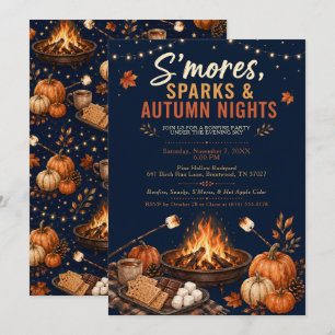 Invitación Fiesta de hoguera de S'mores