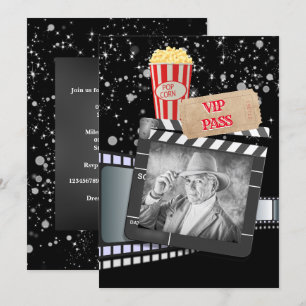 Invitación fiesta de Hollywood para la película VIP