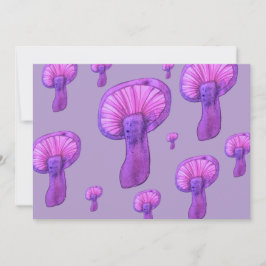 Invitación Fiesta de hongos morados