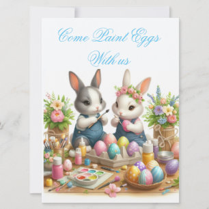 Invitación Fiesta de Huevo de Pascua/Primavera