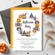 Fiesta de Ilustracion Cute Happy Halloween