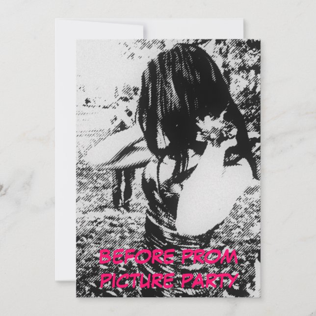 Invitación Fiesta de imágenes de baile previo (Anverso)