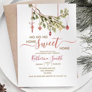 Invitación Fiesta de inauguración de casa Adorno de Navidad