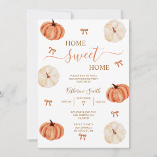Invitación Fiesta de inauguración de casa de calabaza de otoñ