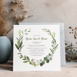 Invitación Fiesta de inauguración de casa elegante hogar dulc
