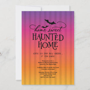 Invitación Fiesta de inauguración de casa embrujada de Hallow