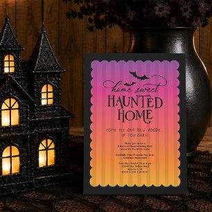Invitación Fiesta de inauguración de casa embrujada de Hallow