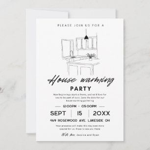 Invitación Fiesta de inauguración de casa - Guarda la fecha
