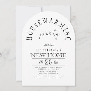 Invitación Fiesta de inauguración de casa moderna simple