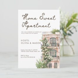 Invitación Fiesta de inauguración de elegante apartamento urb