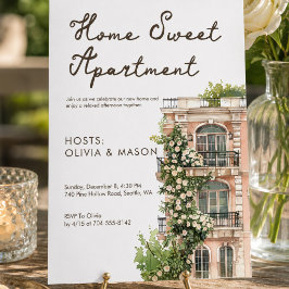 Invitación Fiesta de inauguración de elegante apartamento urb
