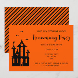 Invitación Fiesta de inauguración de Halloween Casa embrujada