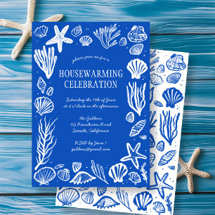 Invitación FIESTA DE INAUGURACIÓN DE HOGAR Caracolas Azules P