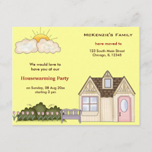 Invitación Fiesta de inauguración de la casa