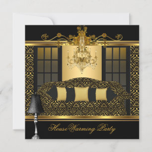 Invitación Fiesta de inauguración de la casa Candil Damask Go
