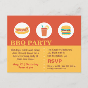 Invitación Fiesta de inauguración de la casa con perritos cal