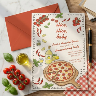 Invitación Fiesta de inauguración de la casa Slice Slice Baby