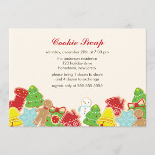Invitación Fiesta de intercambio de cookies