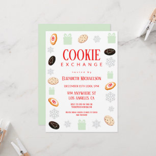 Invitación Fiesta de Intercambio de Galletas