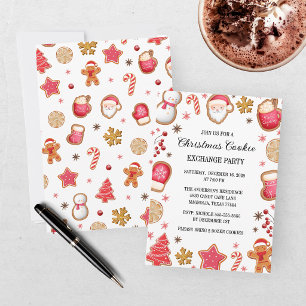 Invitación Fiesta de Intercambio de Galletas de Navidad Adora