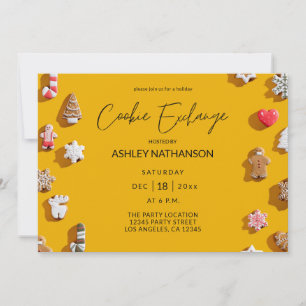 Invitación Fiesta de Intercambio de Galletas Navideñas de Jen