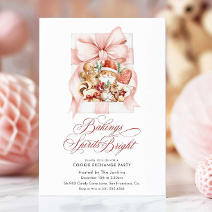 Invitación Fiesta de Intercambio de Galletas para Alegrar Esp