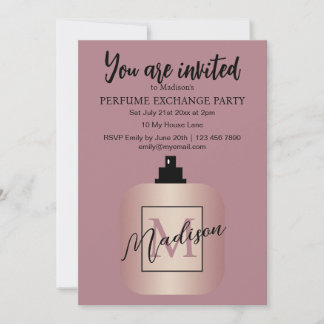 Invitación Fiesta de Intercambio de Perfumes Personalizados R