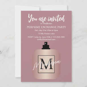 Invitación Fiesta de Intercambio de Perfumes Rose Gold Person
