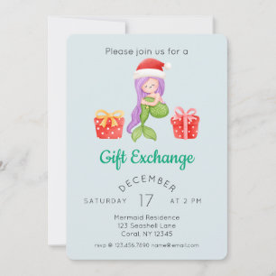 Invitación Fiesta de intercambio de regalos de Navidades de s