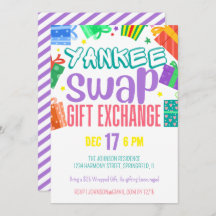 Fiesta de Intercambio de Regalos Yankee de Colores